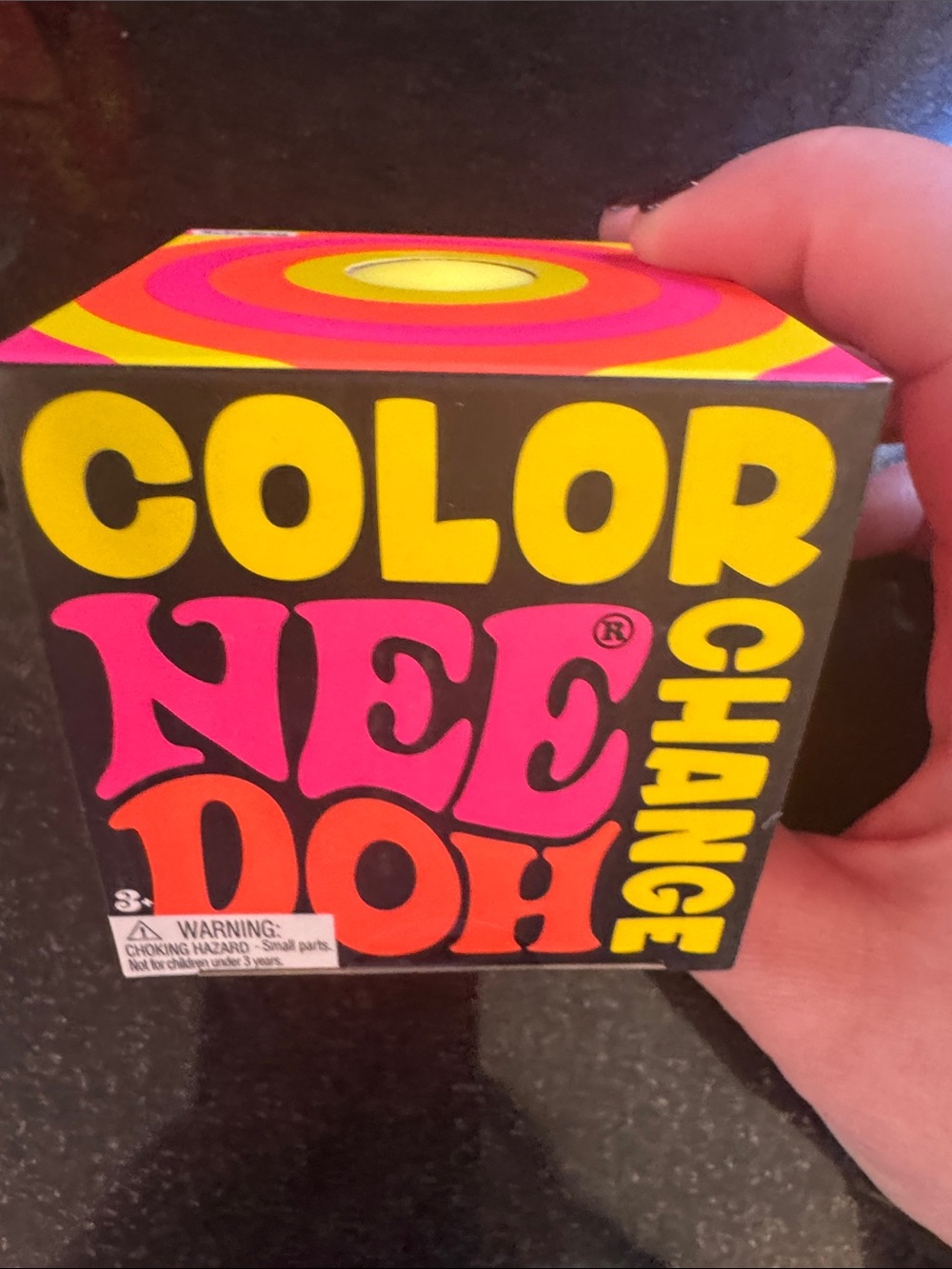 NIB 100% Auth NeeDoh Color Change Squish Toy - yellow